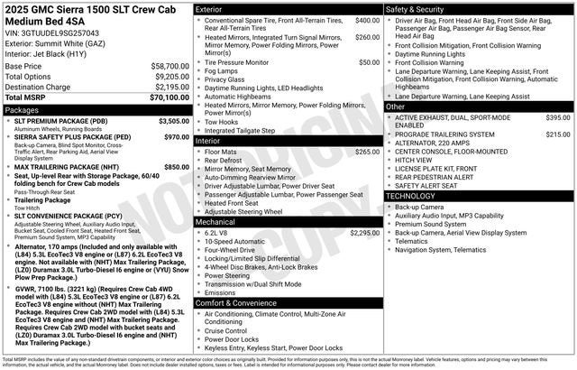 2025 GMC Sierra 1500 SLT