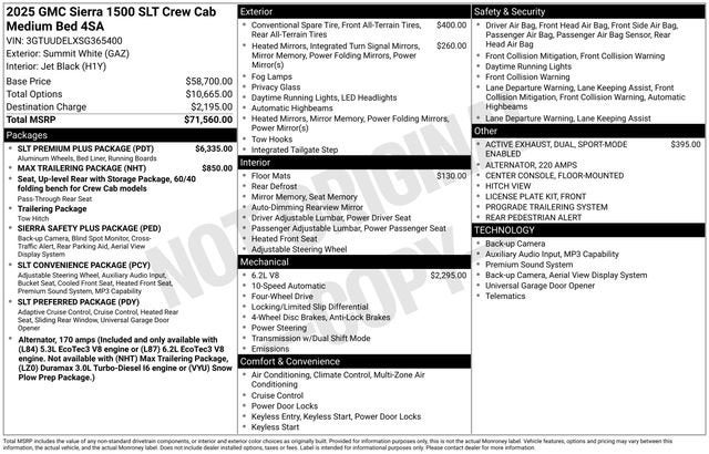 2025 GMC Sierra 1500 SLT