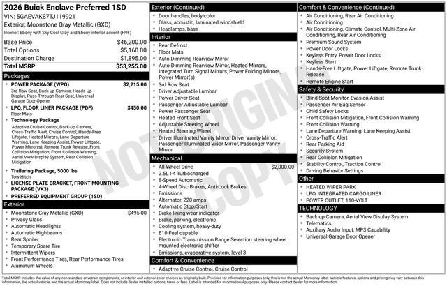 2026 Buick Enclave Preferred