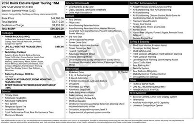 2026 Buick Enclave Sport Touring
