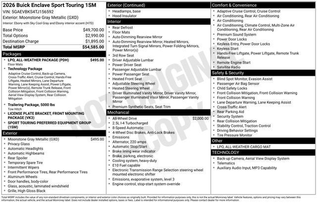 2026 Buick Enclave Sport Touring