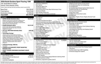 2026 Buick Enclave Sport Touring