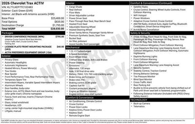 2026 Chevrolet Trax ACTIV