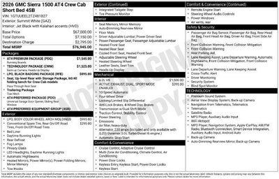 2026 GMC Sierra 1500 AT4