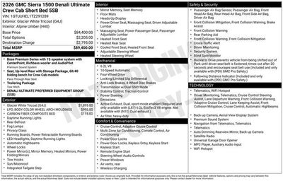 2026 GMC Sierra 1500 Denali Ultimate
